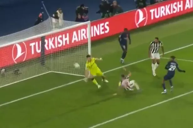 Nick Pope makes wonder save ‘straight out the Vatican’ with knee to deny PSG