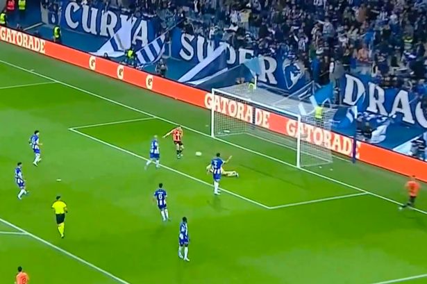 Champions League goal chaos as entire team stop playing – but it’s not disallowed