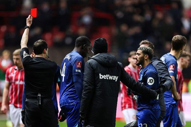Said Benrahma’s ‘brainless’ red for stamping goolies gets West Ham dumped out FA Cup