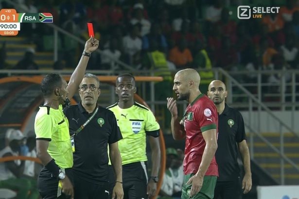 Man Utd misfit Sofyan Amrabat ‘sent off twice’ as favourites Morocco crash out of AFCON
