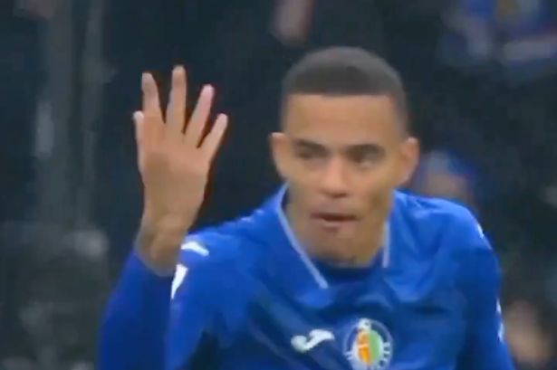 Mason Greenwood’s X-rated words to referee which got him red card during Getafe match