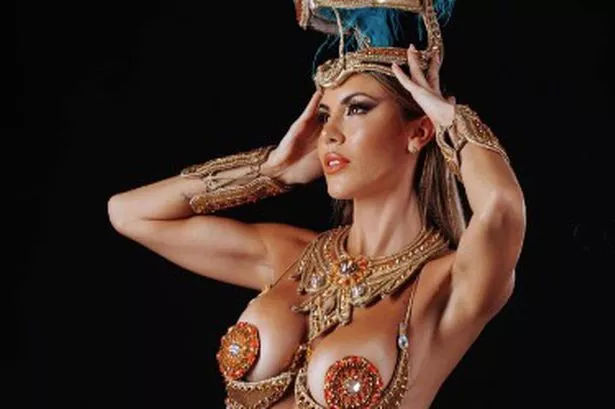 Man Utd WAG wears skimpy carnival outfit as fans laud ‘Goddess from another planet’