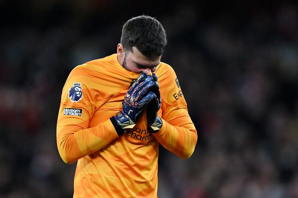 Alisson branded ‘a hologram’ as Liverpool keeper goes missing for Arsenal’s winning goals