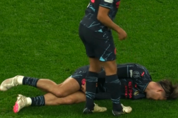 Jack Grealish forced off injured as devastated Man City winger is left grimacing
