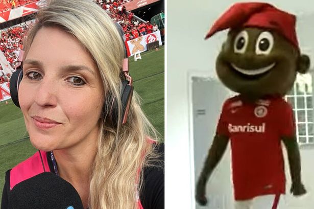 Football mascot ‘groped and kissed female reporter’ on pitch after late winner