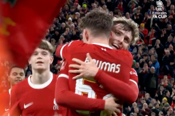 Fans have ‘never felt so old’ as sons of two ex-Prem stars combine for Liverpool goal