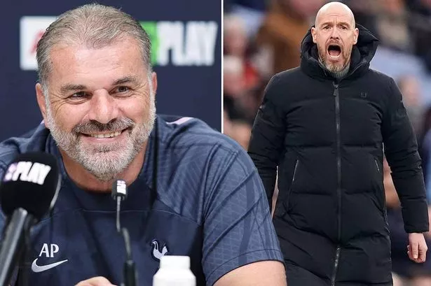 Tottenham boss Ange Postecoglou superbly trolls Man Utd with title race quip