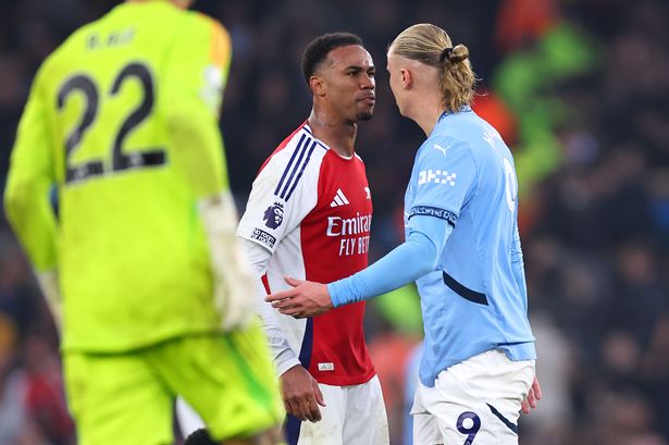 ‘Gabriel didn’t know Erling Haaland threw the ball at his head but VAR clowns did’