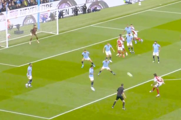 Arsenal fans joke Riccardo Calafiori ‘isn’t just good looks’ after wondergoal against City