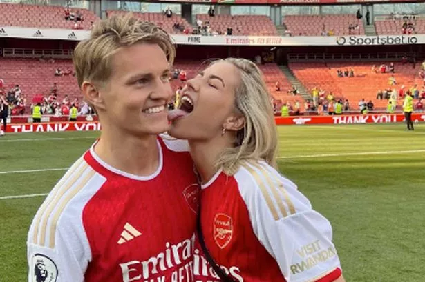 Inside Martin Odegaard’s life with pregnant dancer WAG who cried at Arsenal star’s injury