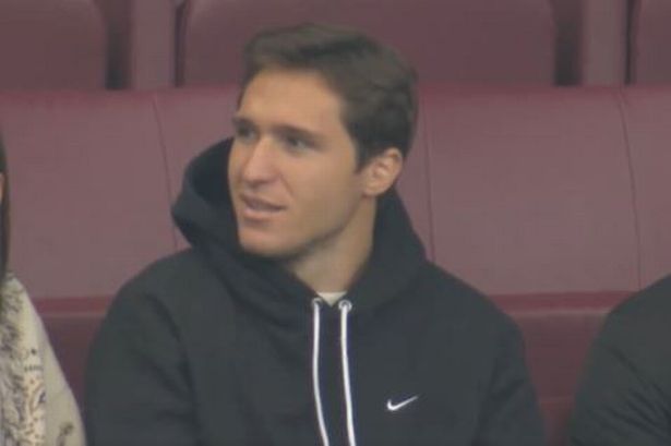 Federico Chiesa shows his true colours as he’s spotted in the stands at Old Trafford