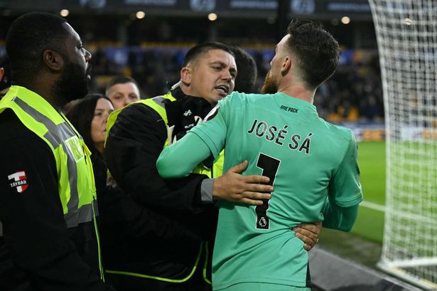Keeper leaps into crowd during record-breaking Premier League thriller with penalty hat-trick