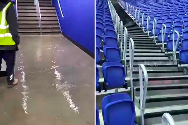 Everton’s new stadium ‘floods like scene from Titanic’ but there’s a simple explanation