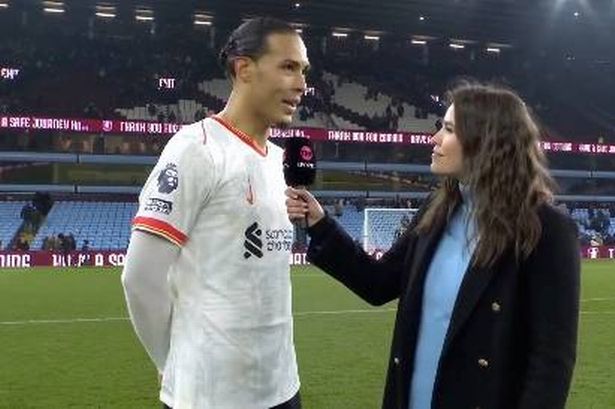Virgil van Dijk points to Liverpool team-mate following ‘disappointing’ Aston Villa draw