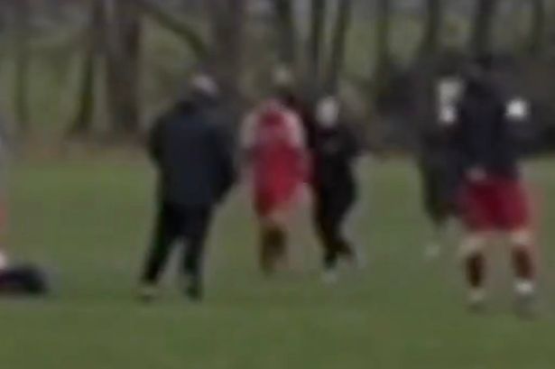 Woman batters ‘cheating’ partner on footy pitch in ‘best moment in Sunday League history’