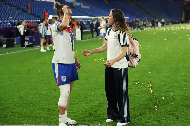 Lucy Bronze shows colours with touching moments after broken tibia admission
