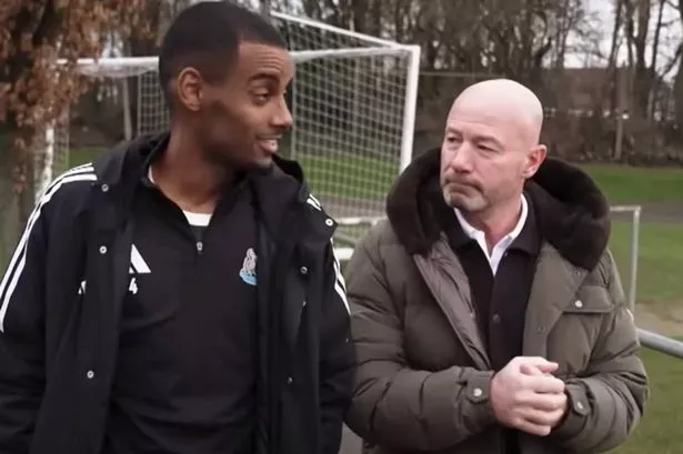 Alexander Isak’s telling reaction when Alan Shearer confronted him with contract question