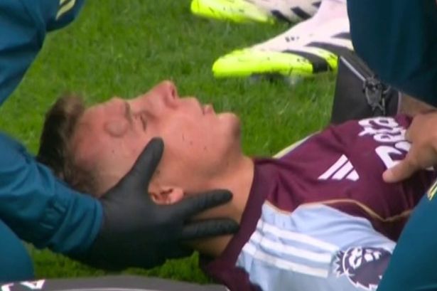 Prem star suffers gruesome injury after being kicked in the head by his own teammate