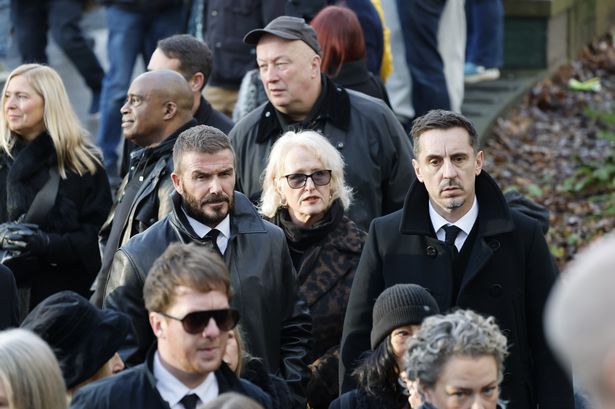 Sir David Beckham attends Mani’s funeral as Man Utd heroes honour Stone Roses icon