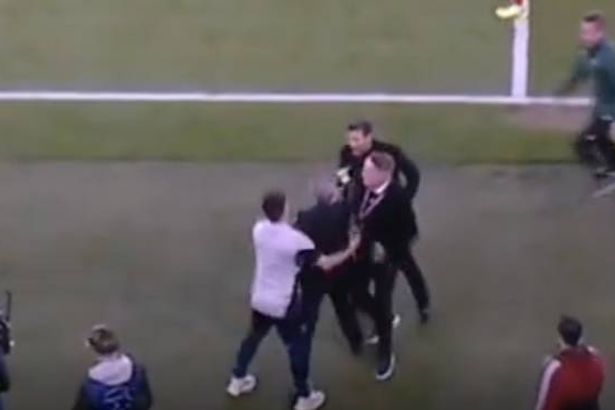 Diego Simeone ‘pushes Arsenal chief’ as Champions League tensions boil over