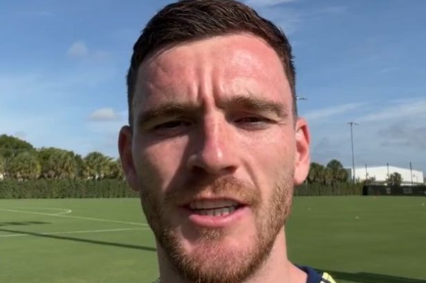 Andy Robertson makes mistake in Tottenham transfer unveiling as fans point out error